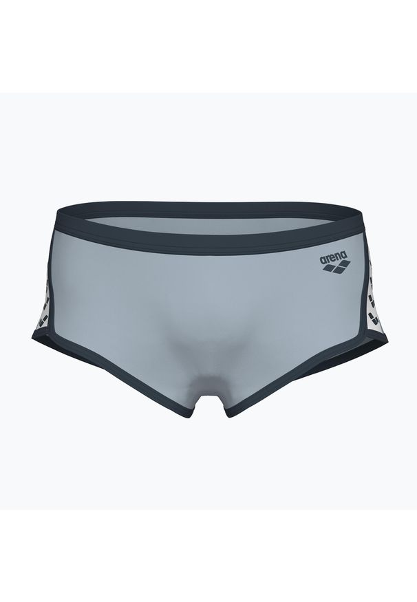 Arena - Slipy pływackie męskie arena Icons Swim Low Waist Short Solid. Kolor: szary