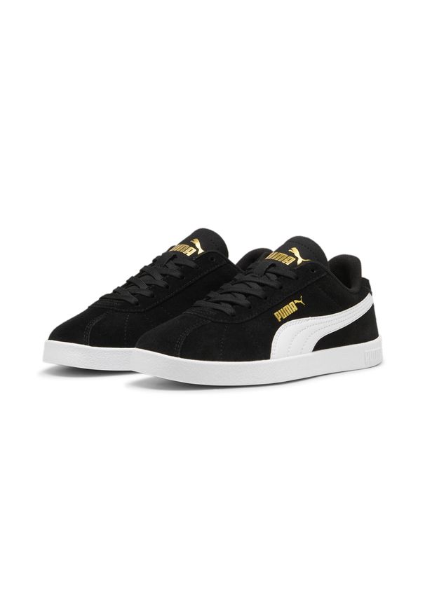 Puma - Młodzieżowe sneakersy PUMA Club II PUMA Black White Gold. Kolor: biały, czarny, żółty, wielokolorowy