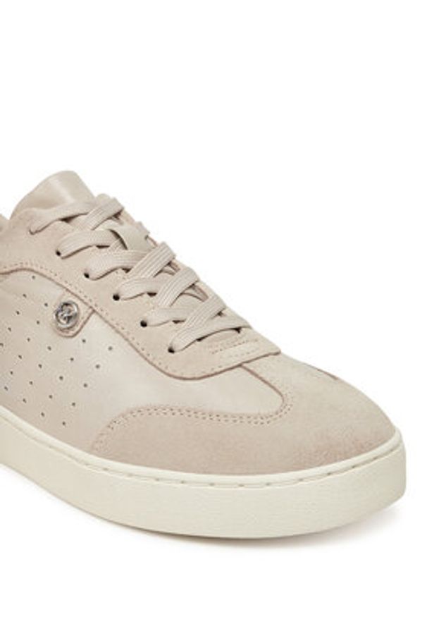 MICHAEL Michael Kors Sneakersy 43S5SCFS4L Beżowy. Kolor: beżowy. Materiał: skóra