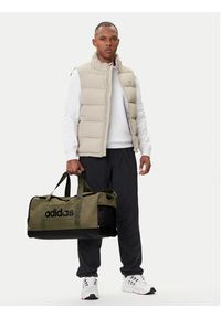 Adidas - adidas Torba Linear Duffel Medium IN6119 Khaki. Kolor: brązowy. Materiał: materiał