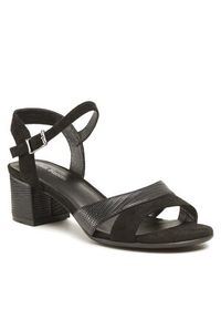 Sandały Clara Barson - WS5695-01 Black. Kolor: czarny. Materiał: materiał, skóra #1