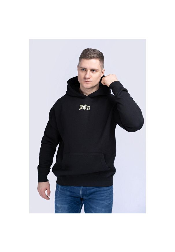 Bluza z kapturem Benlee Lemarr. Typ kołnierza: kaptur. Kolor: wielokolorowy, żółty, czarny. Wzór: nadruk. Sport: fitness