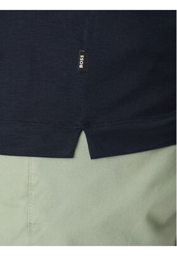 BOSS Polo H-Paras 50537954 Granatowy Regular Fit. Typ kołnierza: polo. Kolor: niebieski. Materiał: syntetyk, bawełna