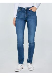 Big-Star - Jeansy damskie z wysokim stanem niebieskie Katrina High Waist 470. Stan: podwyższony. Kolor: niebieski #1