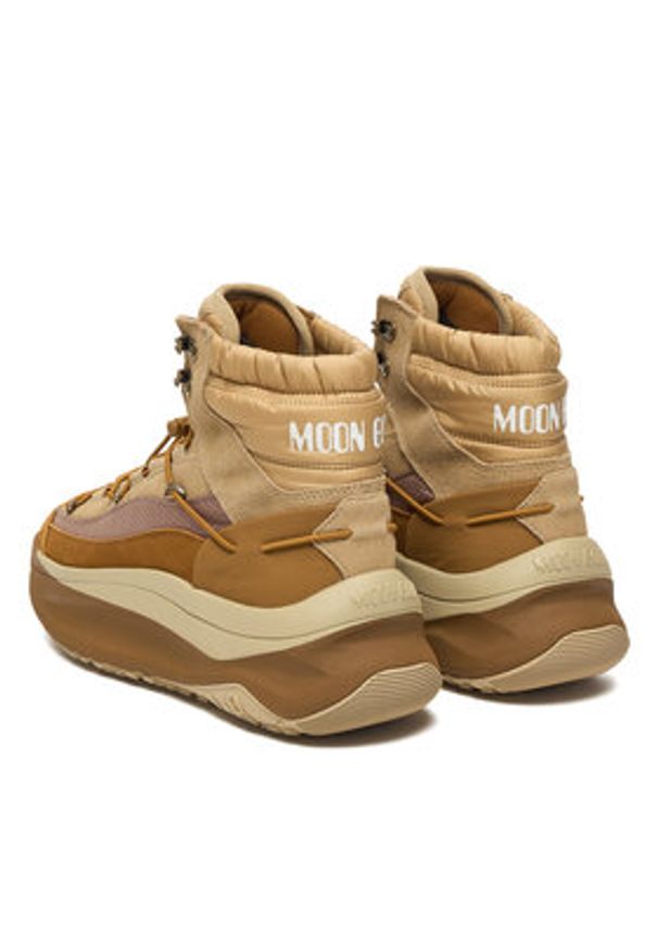Moon Boot Sneakersy 80D2490030 Brązowy. Kolor: brązowy. Materiał: skóra