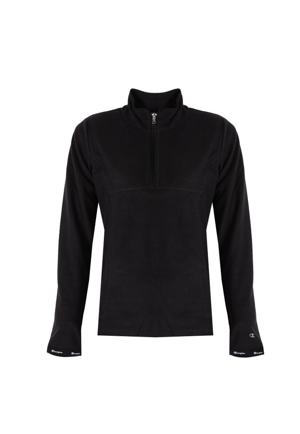 Champion Bluza | 112123 | Kobieta | Czarny. Okazja: na co dzień. Typ kołnierza: kołnierzyk stójkowy. Kolor: czarny. Materiał: poliester. Styl: sportowy, casual