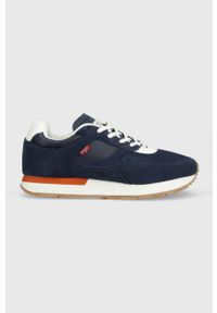Levi's® - Levi's sneakersy Bannister kolor granatowy D7538.0004. Okazja: na spotkanie biznesowe. Nosek buta: okrągły. Zapięcie: sznurówki. Kolor: niebieski. Materiał: materiał, włókno, guma #1