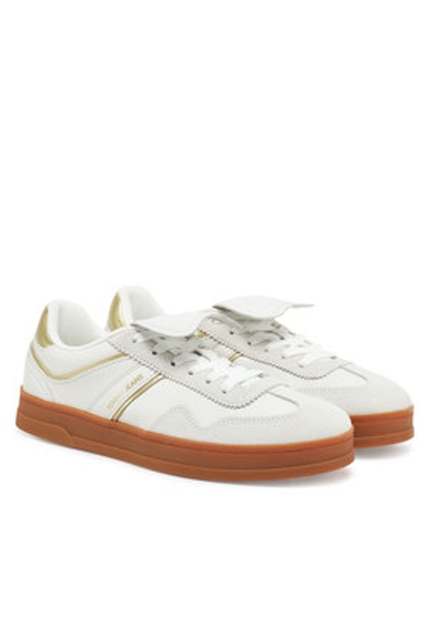 Tommy Jeans Sneakersy The Greenwich Flap EN0EN02715 Biały. Kolor: biały. Materiał: skóra