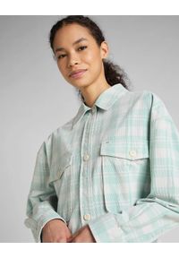 Lee - LEE ELONGATED OVERSHIRT DAMSKA KOSZULA DUSTY JADE L50WAA41 #3