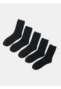 Sinsay - Długie skarpety 5 pack - czarny. Kolor: czarny #1