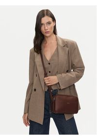 Calvin Klein Torebka Ck Business Camera Bag_Saffiano K60K612571 Brązowy. Kolor: brązowy. Materiał: skórzane #3