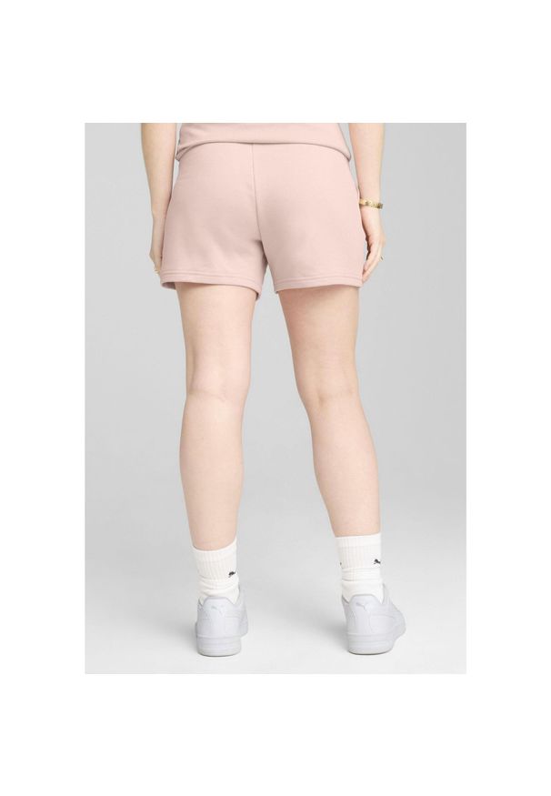 Puma - Damskie szorty z wysokim stanem i małym logo No.1 ESS 5'' PUMA Rose Quartz Pink. Stan: podwyższony. Kolor: różowy