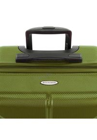 Wittchen - Średnia walizka z polikarbonu żłobiona. Kolor: zielony. Materiał: guma #10