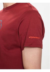 Dynafit T-Shirt Graphic 08-70998 Bordowy Regular Fit. Kolor: czerwony. Materiał: bawełna #3