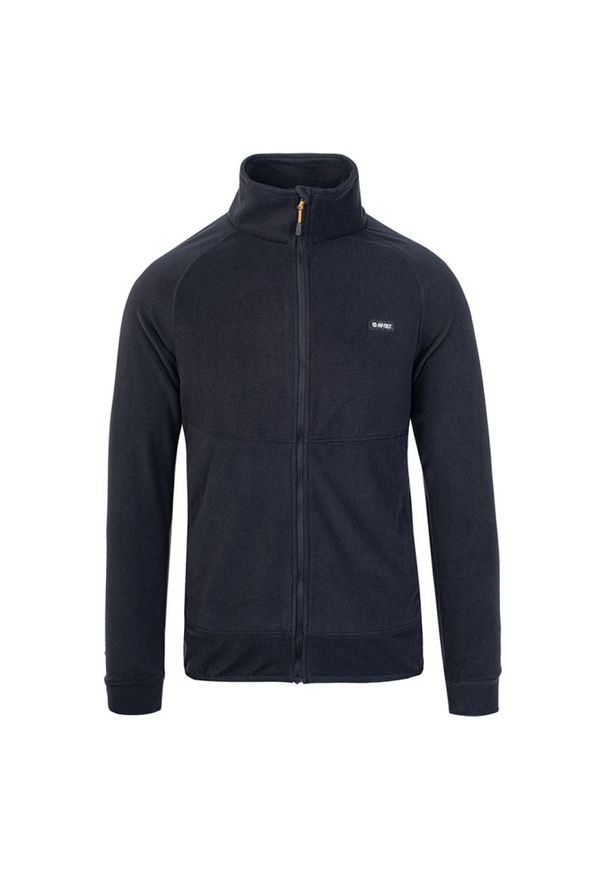 Hi-tec - Polar męski Hi-Tec Sauli - granatowy, Rozmiar L. Typ kołnierza: kołnierzyk stójkowy. Kolor: niebieski. Materiał: polar. Sport: turystyka piesza