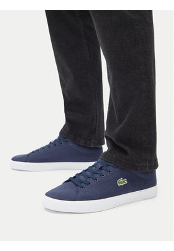 Lacoste Tenisówki La Piquee 2.0 7-49CMA0005 Granatowy. Kolor: niebieski. Materiał: materiał