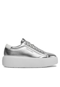 Sneakersy Calvin Klein. Kolor: srebrny