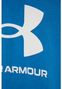 Under Armour - Bluza dziecięca 122-170 cm. Typ kołnierza: kaptur. Kolor: niebieski. Materiał: bawełna, poliester, dzianina. Wzór: nadruk #3