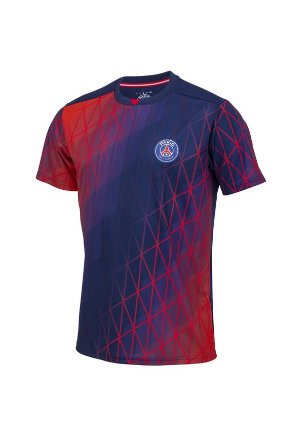 Koszulka treningowa PSG męska. Kolor: czerwony, niebieski, wielokolorowy. Sport: piłka nożna