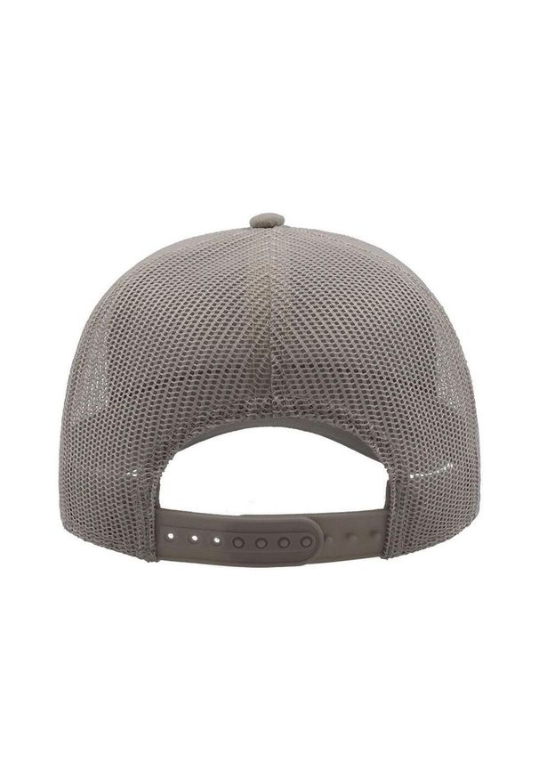 ATLANTIS - Rapper Faux Suede 5 Panel Trucker Cap. Kolor: szary. Materiał: poliester
