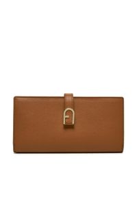 Furla Duży Portfel Damski Flow Continental Bifold WP00402-BX2045-RY000 Brązowy. Kolor: brązowy. Materiał: skóra