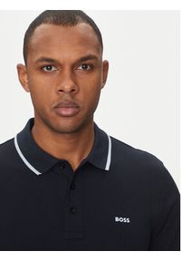 BOSS Polo Parlay 190 50494697 Granatowy Regular Fit. Typ kołnierza: polo. Kolor: niebieski. Materiał: bawełna