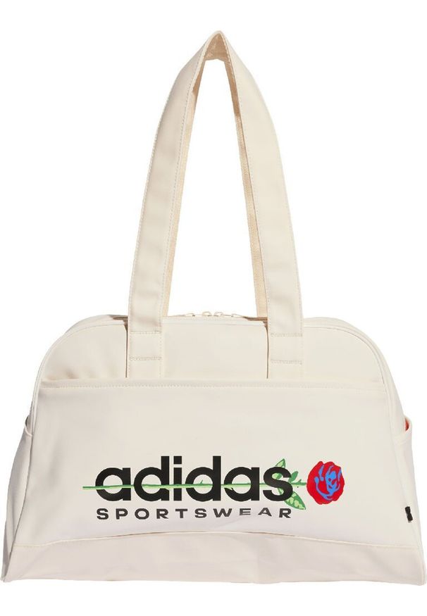 Adidas Torba sportowa Essentials Flower Bowl Shoulder beżowa (IP9770). Kolor: beżowy