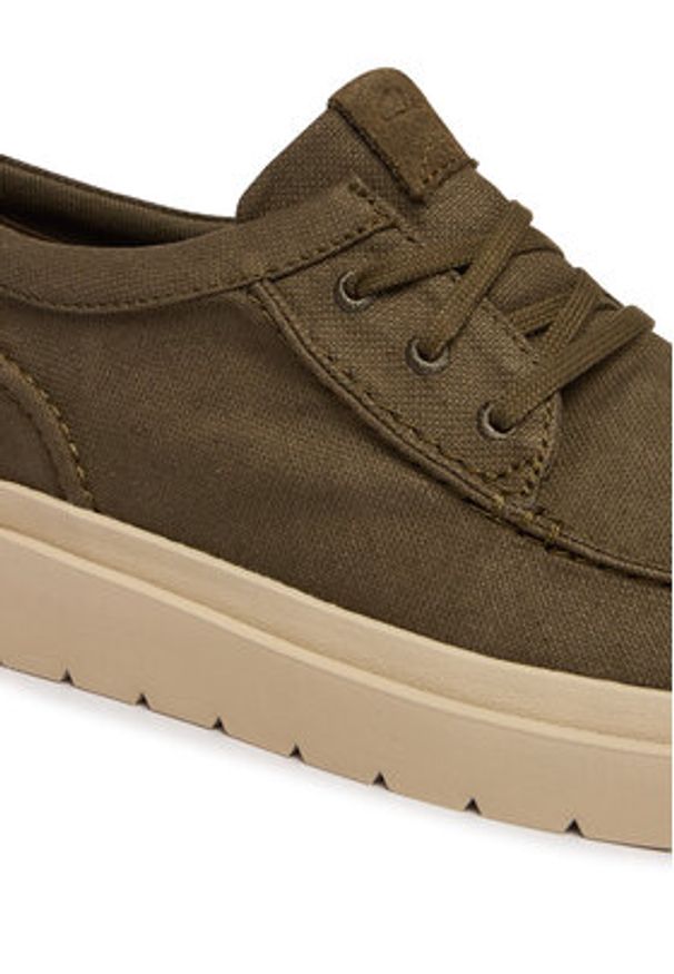 Clarks Półbuty Polden Moc 26186615 Zielony. Kolor: zielony. Materiał: materiał