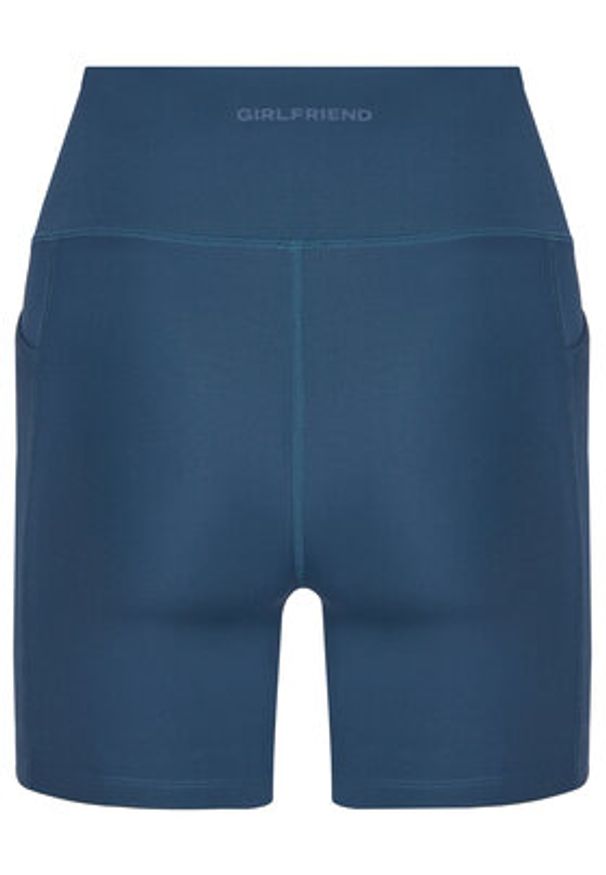 GIRLFRIEND COLLECTIVE - Girlfriend Collective Szorty sportowe Pocket Run 4037 Granatowy Slim Fit. Kolor: niebieski. Materiał: syntetyk. Sport: bieganie