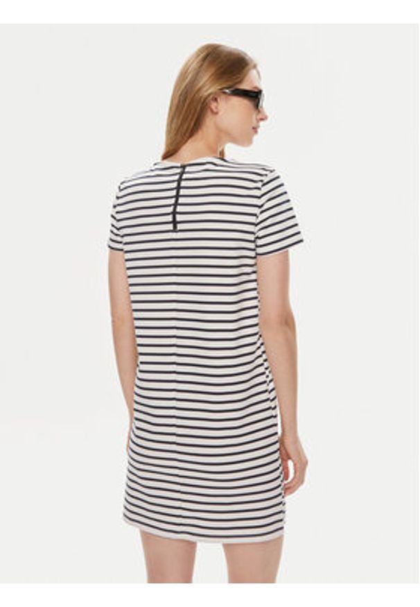 Vero Moda Sukienka codzienna Abby 10304718 Biały Regular Fit. Okazja: na co dzień. Kolor: biały. Materiał: syntetyk. Typ sukienki: proste. Styl: casual