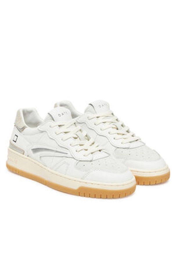 D.A.T.E. Sneakersy Hill Low W421-TP-CA Biały. Kolor: biały. Materiał: skóra