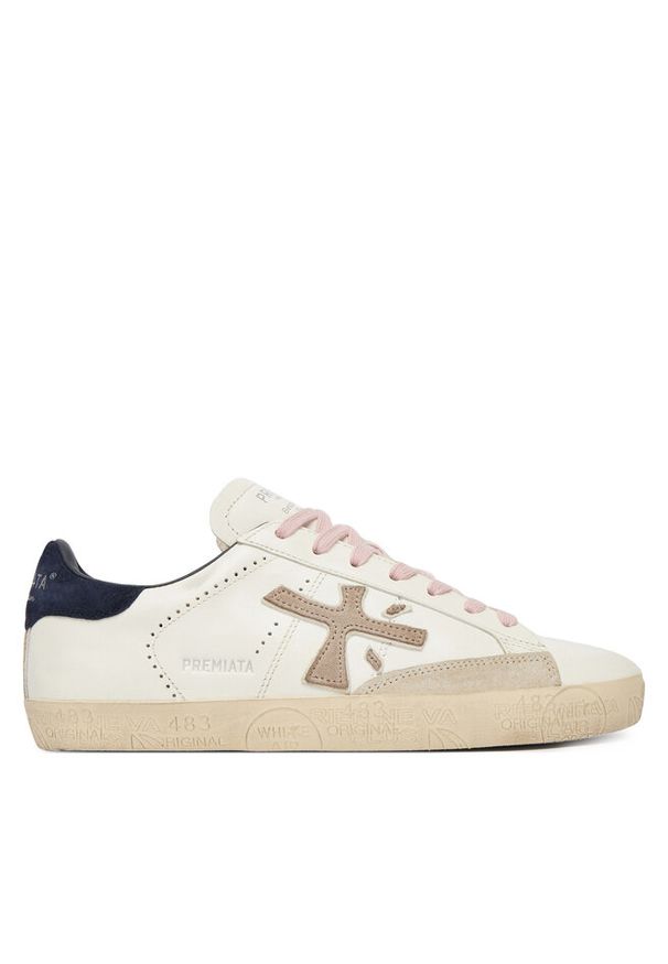 Sneakersy Premiata. Kolor: biały