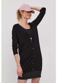 Pieces Sweter damski kolor czarny. Okazja: na co dzień. Kolor: czarny. Materiał: materiał, dzianina, wiskoza. Długość rękawa: długi rękaw. Długość: długie. Styl: casual #4