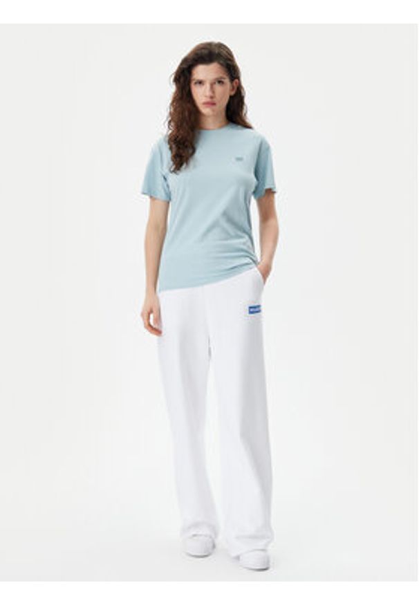 Napapijri T-Shirt S-Nina NP0A4H87 Błękitny Regular Fit. Kolor: niebieski. Materiał: bawełna