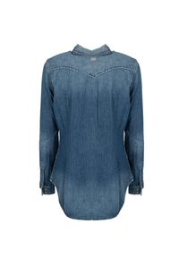 Diesel Koszula "De Pratt" | 00SKAA-RT001 | Kobieta | Niebieski. Okazja: na co dzień. Kolor: niebieski. Materiał: bawełna. Styl: klasyczny, elegancki, casual