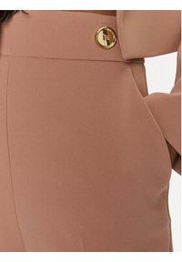 Pinko Spodnie materiałowe 100055 A14I Brązowy Straight Fit. Kolor: brązowy. Materiał: syntetyk