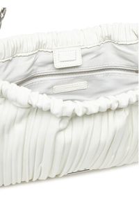 Calvin Klein Torebka Drawstring Plisse Crossbody LV04F3076G Biały. Kolor: biały. Materiał: skórzane #3