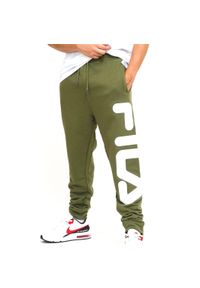 Jogging Fila Bronte. Kolor: zielony. Materiał: poliester, bawełna. Sport: bieganie #1