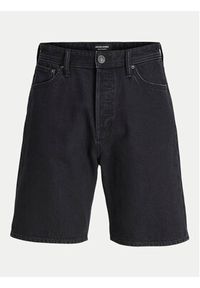Jack & Jones - Jack&Jones Szorty jeansowe Tony 12249068 Czarny Loose Fit. Kolor: czarny. Materiał: bawełna
