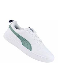 Buty do chodzenia damskie Puma Rickie Jr. Zapięcie: sznurówki. Kolor: biały. Materiał: guma, materiał, tkanina, syntetyk. Szerokość cholewki: normalna. Sport: turystyka piesza