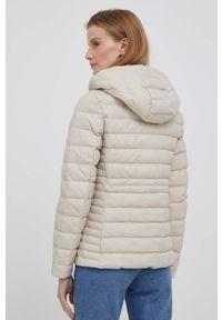 TOMMY HILFIGER - Tommy Hilfiger kurtka puchowa damska kolor beżowy przejściowa. Kolor: beżowy. Materiał: puch #4