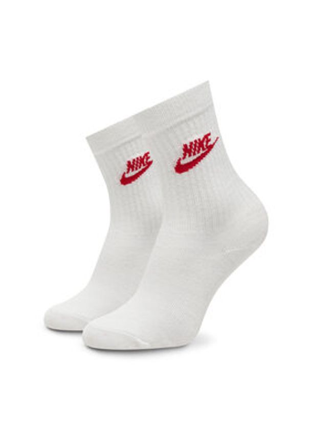 Nike Zestaw 3 par wysokich skarpet damskich DX5025 Biały. Kolor: biały. Materiał: materiał, poliester