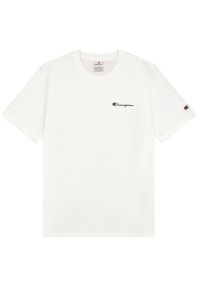 Champion - Męska Koszulka Z Krótkim Rękawem. Kolor: biały. Długość rękawa: krótki rękaw. Długość: krótkie. Sport: turystyka piesza #1