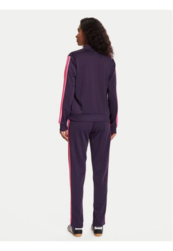 Adidas - adidas Dres Essentials 3-Stripes JX0510 Fioletowy Regular Fit. Kolor: fioletowy. Materiał: syntetyk