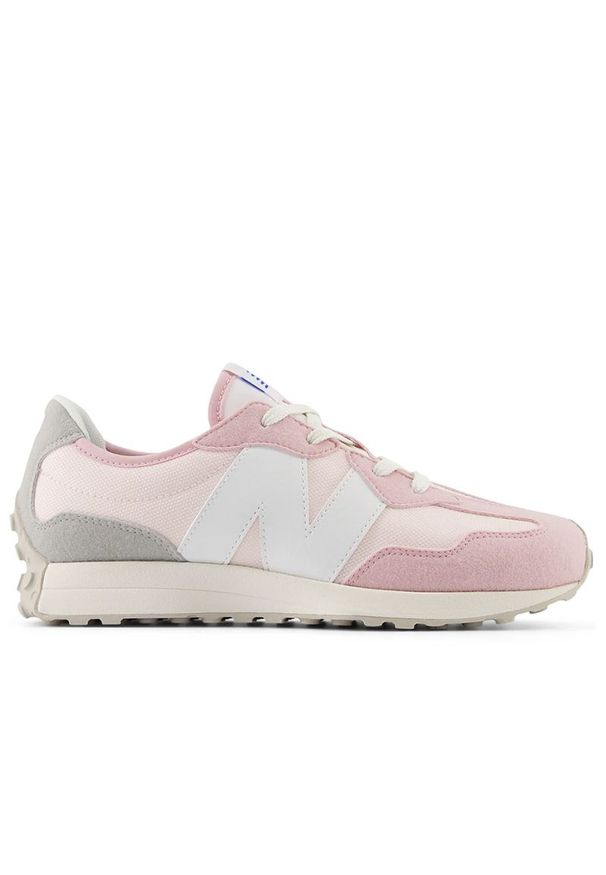 Buty New Balance GS327CK - różowe. Okazja: na co dzień. Kolor: różowy. Materiał: guma, materiał, syntetyk. Szerokość cholewki: normalna. Sezon: lato