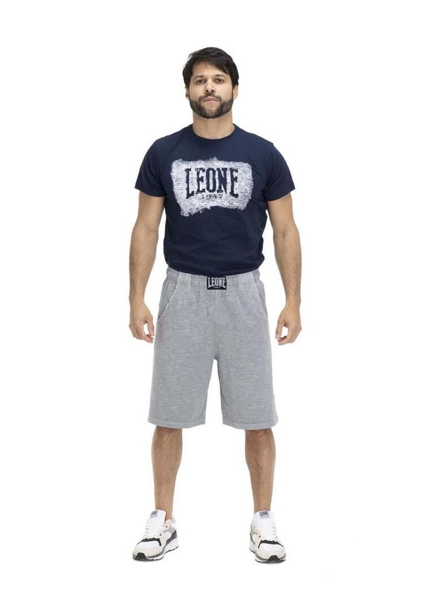 LEONE 1947 APPAREL - Męskie szorty z efektem sprania plaży. Kolor: szary. Materiał: tkanina. Sport: fitness