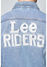 Lee - LEE RIDER JACKET SUPER MĘSKA KURTKA JEANSOWA STONEWASH L89ZRDVA 112124041. Materiał: jeans