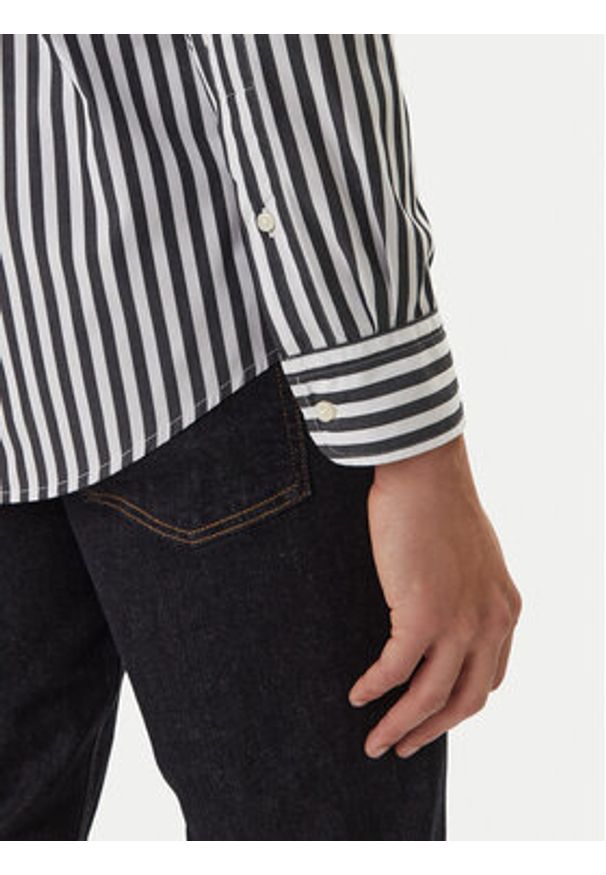 TOMMY HILFIGER - Tommy Hilfiger Koszula MW0MW42440 Czarny Regular Fit. Kolor: czarny. Materiał: bawełna