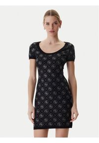 Guess Sukienka dzianinowa W6RK92 Z3JD2 Czarny Regular Fit. Kolor: czarny. Materiał: syntetyk #1