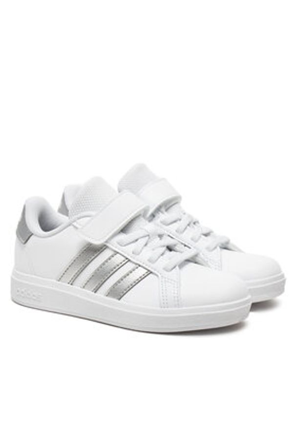 Adidas - adidas Sneakersy Grand Court 2.0 IH5532 Biały. Kolor: biały. Materiał: skóra